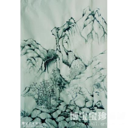 隐居图 山水画 冯书山作品 类别: 国画山水作品