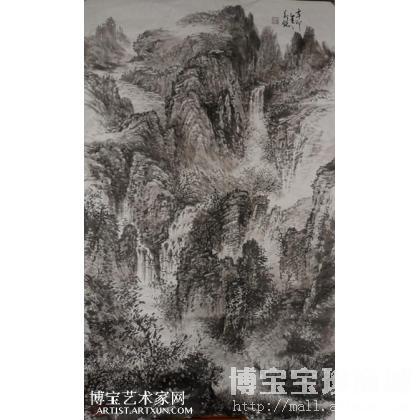 山水 山水画 刘万锐作品 类别: 国画山水作品